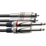 Stagg Кабел 2 жака - 2 чинча 1.5м stc1.5pcm