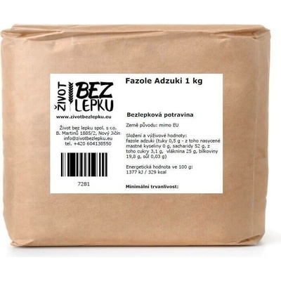 Život bez lepku Fazole adzuki 1 kg
