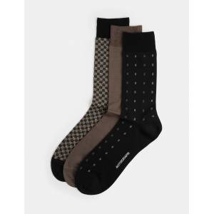 Marks & Spencer 3 двойки чорапи в различни дизайни, от мерсеризирана памук Marks & Spencer кафява Marks & Spencer | Kafyav | МЪЖЕ | 6-8.5