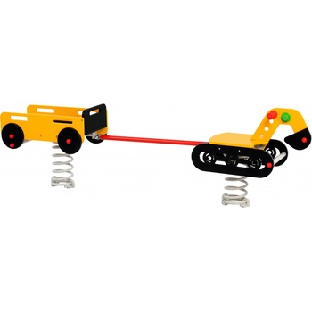 PlaygRound System Zostava pružinových hojdačiek Bager s vozíkom