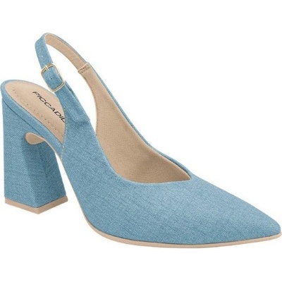Piccadilly 749134 1 Dámské sandály na podpatku jeans