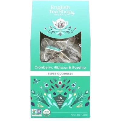 English Tea Shop Brusinka, ibišek a šípek 15 pyramidek sypaného čaje