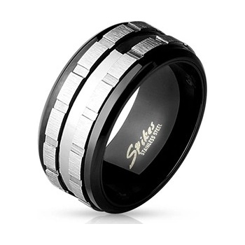 Šperky4U Pánský ocelový prsten rotační OPR1683