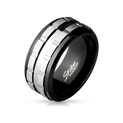 Šperky4U Pánský ocelový prsten rotační OPR1683