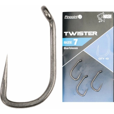 Kevin Nash Pinpoint Twister Barbless veľ.4 10 ks