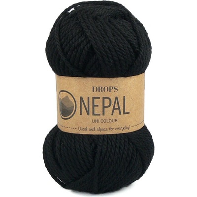 Příze DROPS Nepal uni colour 8903 - černá