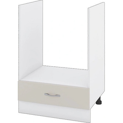 ИРИМ Долен шкаф за вградена фурна с чекмедже Сити БС-36 бяло гладко / сатен 60 см