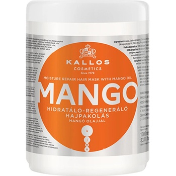 Kallos KJMN MANGO hydratačná a regeneračná maska na vlasy 1000 ml