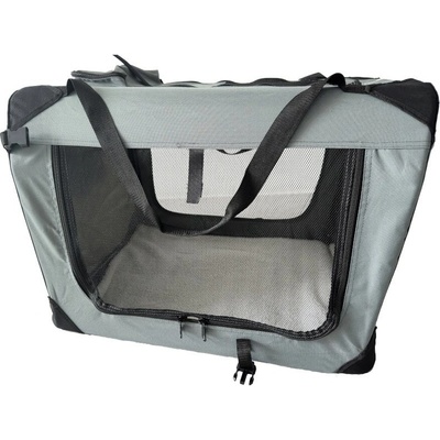 A.K. Dogcrate Přepravka látková nylon šedá 50 x 34 x 36 cm