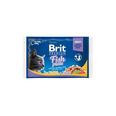 Brit Premium Cat Delicate Fillets in Gravy Cod fish, Salmon and Trout 4 x 100 g