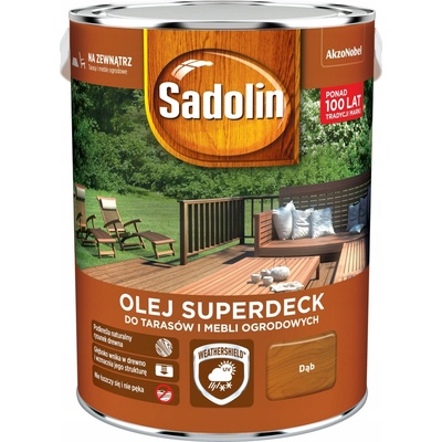 Sadolin Superdeck ochranný olej na terasy a zahradní nábytek 33 dub 5L