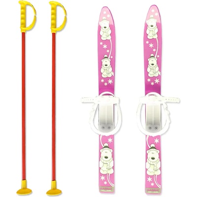 MASTER Детски ски + щеки master, 70 см, розови