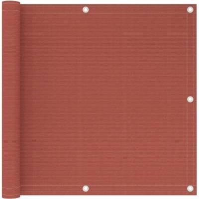 Greatstore Balkonová zástěna terakota 90 x 500 cm HDPE