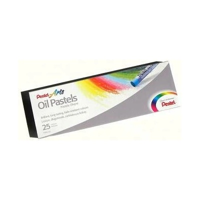 Pentel Olejové pastely kulaté 25 ks