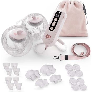 KinderKraft Двойна помпа за кърма Kinderkraft - Gentleflow, Pink (NEW024845)