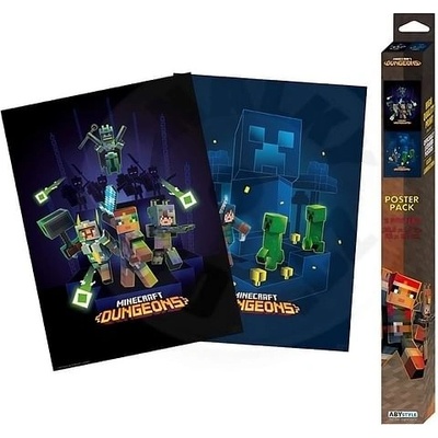 Minecraft Set Plakátů: Dungeons 2 ks