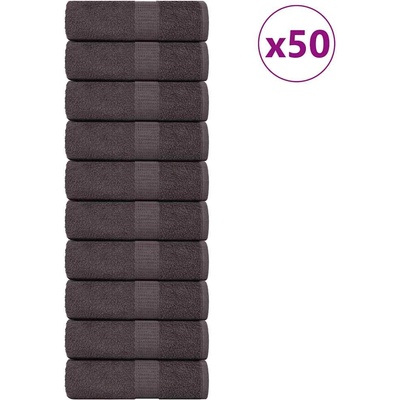 vidaXL Кърпи за пране FROGN 50 бр. Антрацит 30x30 см 360 г/м2 (136676)