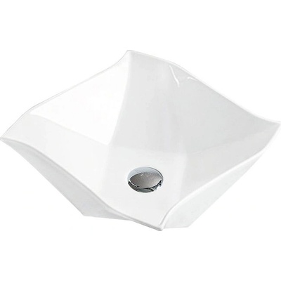 Mexen Elvira мивка за плот 42 x 42 см, бяла - 21894200 (21894200)