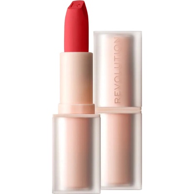 Revolution Lip Allure Soft Satin Lipstick krémová rtěnka se saténovým finišem Vibe Red 3,2 g