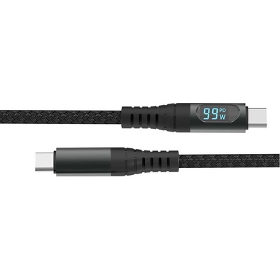 V-Tac VT1166 USB-C s LED displejem 100W, 1m