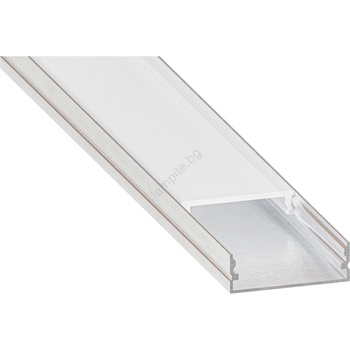SmartLED Вграден профил за LED ленти 1 m сребрист/бял (SD0103)