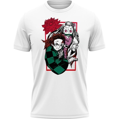 Demon Slayer Dětské tričko Siblings bílá