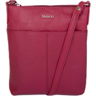 Segali dámska kožená crossbody kabelka 7001 B viva magenta