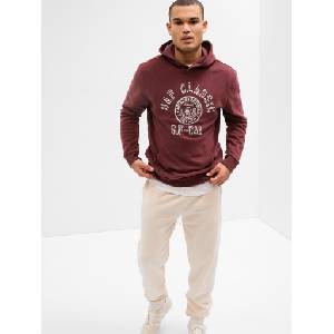 GAP Fleece суитшърт с лого GAP GAP | Cherven | МЪЖЕ | XS
