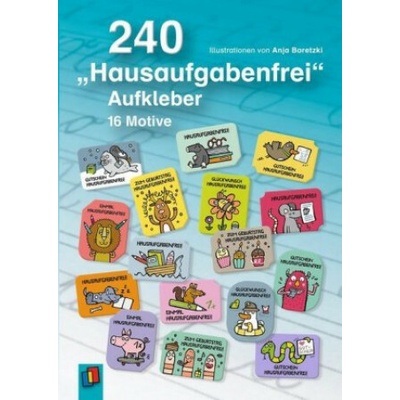 240 "Hausaufgabenfrei" Aufkleber (Redaktionsteam Verlag an der Ruhr,Anja Boretzki)(Hračka)