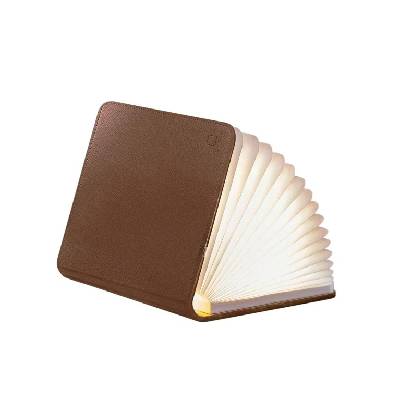 GINGKO Смарт лампа Book с кожени корици - размер L кафява (Gingko-GK12L2)