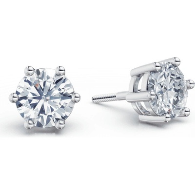 DF dámske náušnice 3699, bílé zlato s laboratorními diamanty o celkové váze 2.00 ct VS1/F