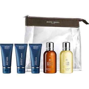 Molton Brown The Well-groomed Wayfarer Carry-On Bag комплект с крем за бръснене 30мл за мъже 1 бр