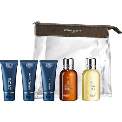 Molton Brown The Well-groomed Wayfarer Carry-On Bag комплект с крем за бръснене 30мл за мъже 1 бр