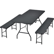 Juskys Kempingový set Amberg180x74x74 cm