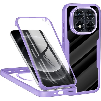 Techsuit Калъф за Xiaomi Redmi Note 14 Pro 5G / Note 14 Pro+ 5G / Poco X7 + Протектор - ColorVerse 360 Series - лилав