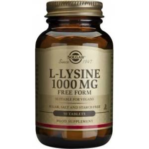 Solgar Хранителна добавка L - ЛИЗИН , Solgar L-Lysine 1000mg 50tabs