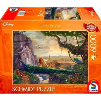 Image 1 of Schmidt Spiele Schmidt Spiele Thomas Kinkade Studios: Disney Dreams Collection - Цар Лъв в завръщането му на Pride Rock пъзел (57396)