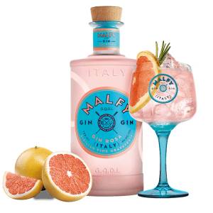 MALFY Gin Rosa Италиански джин с брандирана чаша 700 мл