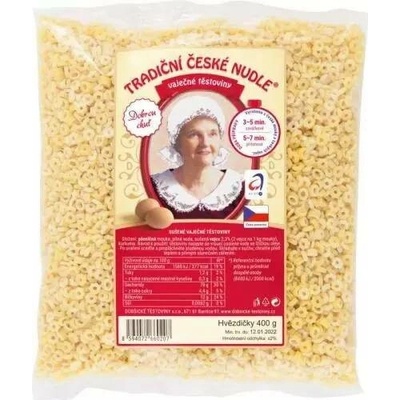 Dobšické těstoviny hvězdičky vaječné 400 g