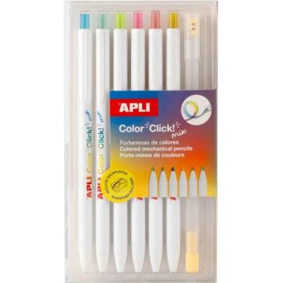 Apli Color Click Mix mechanická pastelka vícebarevná sada 6 ks balení 20550