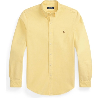 Ralph Lauren Риза с дълъг ръкав Polo Ralph Lauren Men's Slim Fit Oxford Long Sleeve Shirt - Yellow Oxford