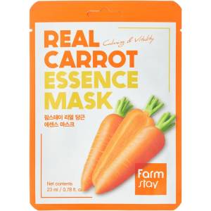 Farmstay Real Carrot Essence Mask - Озараяваща маска с морков 1бр/23мл
