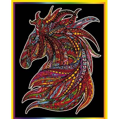 Colorvelvet Sametový obrázek Kůň 47x35cm COLORVELVET - RC_303867