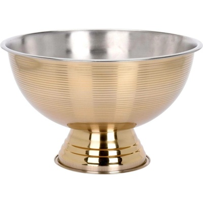 EH Excellent Houseware Dekorativní mísa z nerezové oceli, 39,5 cm, zlatá zlatá