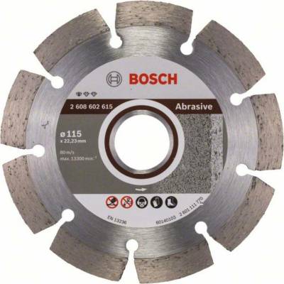 Bosch Accessories 2608602615 Bosch Power Tools diamantový řezný kotouč Průměr 115 mm Ø otvoru 22.23 mm Abrazivní materiá