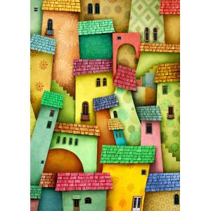 Enjoy - Puzzle Joyful Houses 1000 - 1 000 piese