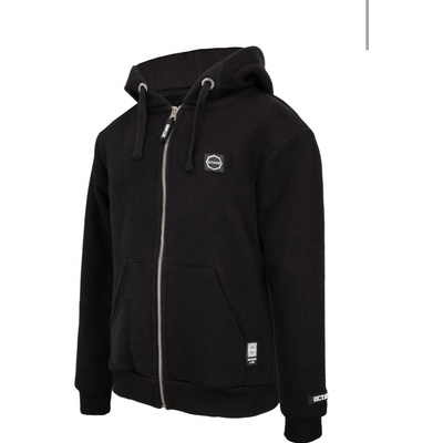 Malé Logo s kapucňou zip detská čierna