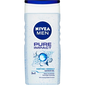 Nivea Men Pure Impact sprchový gél 250 ml
