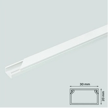 Canalux Žľab 30 x 20 mm biely