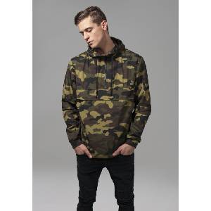 Urban Classics Мъжко яке ветровка в камуфлаж Urban Classics woodcamoMODEL357 SALE - , размер M